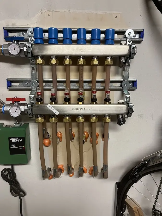 Plumber performing Gas Line Installation at a residential property in North Riverside